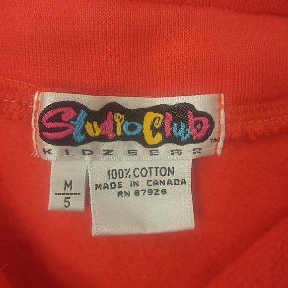 GIRLS STUDIO CLUB FUNNEL COLLAR FLEECE TOP - Picture 4 of 6